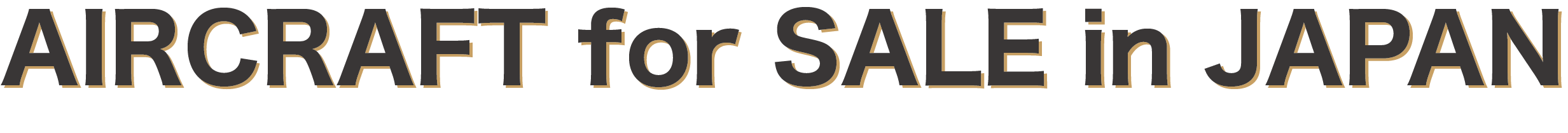 AIRCRAFT FOR SALE in JAPAN